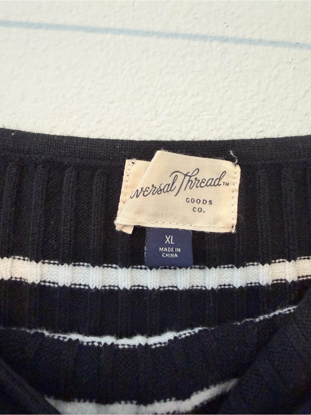 Universal Thread Black Strapless Maxi Dress with White Striped Bodice XL - Picture 5 of 5